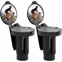 Retroviseur Velo Miroirs De Vélo Retroviseur Trotinette Electrique Retro Miroir Convexe 360° Réglable Rétroviseur Pliable pour Guidon pour Vélo de 