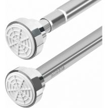 Tringle à Rideau de Douche Extensible 50-85 cm Barre de Rideau de Douche sans Percage Tringle de Rideau de Douche en Acier Inoxydable pour Porte de 