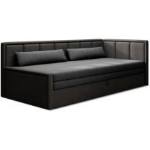 Bestmobilier - James - canapé 3 places droit convertible avec coffre en velours