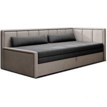 Bestmobilier - James - canapé 3 places droit convertible avec coffre en velours