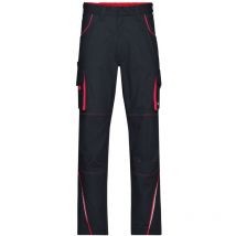 James & Nicholson Funktionelle Arbeitshose JN847 Gr. 26 carbon/red