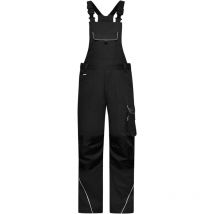 Funktionelle Latzhose JN879 Gr. 62 black - James&nicholson