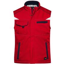 Softshellweste mit warmem Innenfutter JN854 Gr. l red/navy - James&nicholson