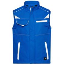 Softshellweste Wind- und wasserabweisend JN852 Gr. m royal/white - James&nicholson