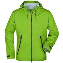Ultraleichte Softshelljacke Herren JN1098 Gr. l spring-green/iron-grey - James&nicholson