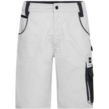 Workwear Bermuda JN835 Gr. 52 white/carbon - James&nicholson