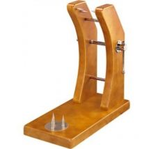 Support à Jambon Pied Noir en Bois de Pin Laqué Chêne sans Couteau 8105