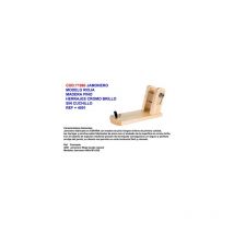 Porte-jambon de la Rioja en bois de pin laqué naturel sans couteau 4091