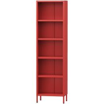 Jan Nowak Bücherregal Mario Wandregal Mit 5 Offenen Fächern Aufbewahrungsregal Bücherschrank 4 Höhenverstellbaren Einlegeböden (4x30 Kg) Und 