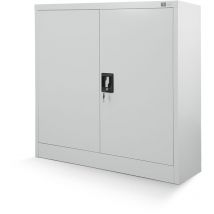 C001B kleiner Aktenschrank abschließbar Büroschrank Metallschrank Wertfachschrank 92,5 cm x 90 cm x 40 cm Grau - Jan Nowak