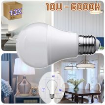 Jandei - 10x Ampoule led Norma A60l 10W E27 à vis 6000K type A60 Ampoule led Standard E27