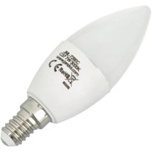 Pack x10 Bombilla Led tipo Vela C37 7 vatios, Rosca E14 Color de la luz Blanco cálido - Jandei
