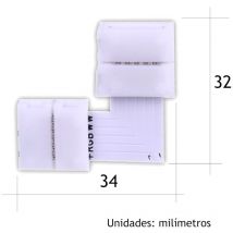 Led rgbw ww 6 ww Connettore di pressione Accessori led - Jandei
