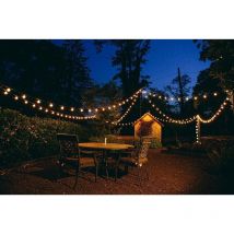 Jandei - Bombilla Exterior Filamento G45 Cálido 1W E27 plástico 2 filamentos interiores