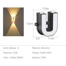 Texte u, Texte anwenden 220 v Aluminium für Rotuli 135,5 cm - Jandei