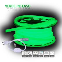 Neon led Circular 360 Green Flexible 220V 120 led metro 25M Neon led circolare 360o 360o - Jandei