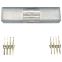 Jandei - Connecteur Néon LED 220V néon transparent flexible LED RGB 1 et 2 côtés Néon LED Accessoire