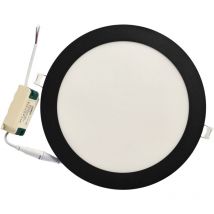 Downlight led 18w 6000k redondo empotrar marco negro - Jandei