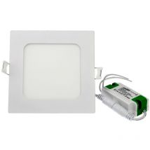 Jandei - Downlight LED 6W 6000K carré encastrable blanc LED Downlight