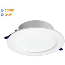 Jandei - Downlight LED encastrable rond OASIS 24W 3000K cadre blanc Série Led Oasis