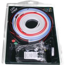 Jandei - Kit Neon led flexible 5metros 12V 6x12mm 6000K + 3000K + ROJO + AZUL transformador 1m cable Kit Neon led flexible 12V