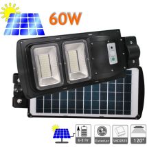 Led 60W Ladola Solar con sensore da 950 lm esterno 120 led a led 6500K -Litio con comando solare led ladola - Jandei