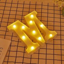 Testi a led m Luce luce bianca altezza calda da 22 cm a 2AA Letters and Rotules - Jandei
