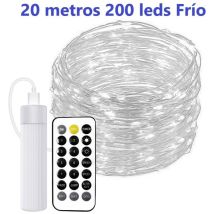 Luci Guirnalda usb ricargabile 20M 200leds frio con batteria Guirnaldas a led - Jandei