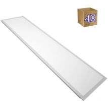Jandei - 4x Panneau led 295x1195mm 50W, panneau led rétro-éclairé 6000K blanc