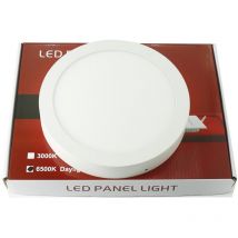 Downlight led en surface 12W rond blanc 6000K plafonnier led - Jandei