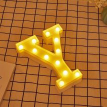 Testi a led e altezza calda illuminata Luce calda da 22 cm a 2AA Lettere e rotule - Jandei