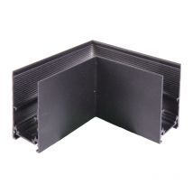 Union horizontale en forme de l pour rail magnétique à surface noire Accessoires pour rail magnétique - Jandei