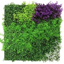 Modular Wall Akustik 3D Paneele 520 x 520 mm Violet Mixed Flora Kunst Pflanzwand Floral - Jangal