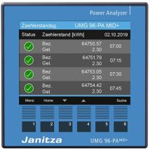 Janitza - Analyseur De Réseau Modulaire Extensible Avec Mid Et Vitesse De Comptage Umg96-pa-mid+ Y188212
