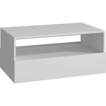 Topeshop - janna Tavolino moderno Dimensioni: 40x90x54 Per il soggiorno-ufficio Con 2 cassetti Forma semplice e leggera