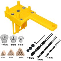 Serbia - janue 41 pcs Gabarits de Perçage Cheville Gabarit de Percage Tourillon Kit Gabarait de Goujon Menuiserie à Trou Droit avec Centreur