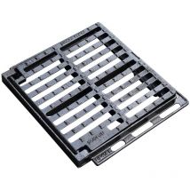 Grille de Drainage Plate avec Cadre Jardibric en Fonte Ductile Classé C250 (400 x 400 mm) Articulation antivol par système Elástic1 Conforme à la