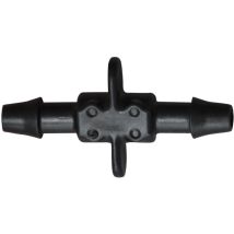Raccord de Conduite Secondaire pour Tuyau Goutte à Goutte jonctions CanneléesJardibric Ø6 Lot de 25 Pièces