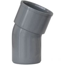 Coudes pvc 22°30 Jardibric Mâle Femelle Raccords d'évacuation Ø50