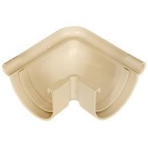 Profilté de Gouttière Raccord d'Angle Jardibric 90° Ø 16 Sable Pour Gouttière Ø50