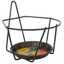 Wand-Blumentopfhalter grau, ø 22 cm