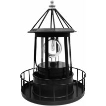 Jardin Extérieur De Lumières Solaires,Phare énergie Solaire,Lumières Solaires led Phare Lampe Rotative 360 Degrés,Tours Fumée Décoratives