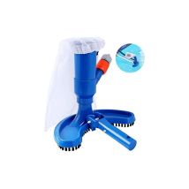 Jardin piscine Aspirateur Piscine Mini à Jet avec Tête d'aspiration à Nettoyage Rapide Portable avec Brosse et Raccord De Tuyau (Tuyau Non Inclus)