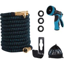 Tuyau D'Arrosage Extensible 50ft Flexible Tuyau Arrosage Rétractable Anti-fuite Tuyau Magique Pour Jardin, Lavage De Voiture, Douches Es Animaux, 