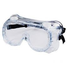 Lunettes de protection avec sangle et aérateurs anti-poussière. Norme EN166 3 b.