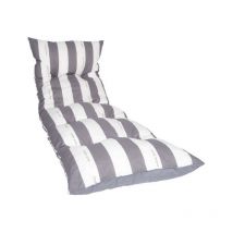 JARDIN PRIVE Bain de soleil flocons CANCALE 188x56x12 cm gris