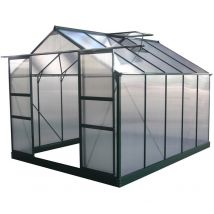 Habitat Et Jardin - Serre jardin polycarbonate 'Dahlia' Vert Sapin 7,67 m²