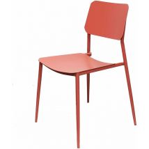 Gardeness - Jardin startable Garden sans chaise ambique avec structure en métal latin Red - Red