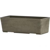 Novavita - artplast Jardinera rectangular nova vita, de 30 cm, color gris claro