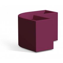 Monacis - Jardinera angular de resina 80x35 cm mod. Flowerpot Angular Violeta